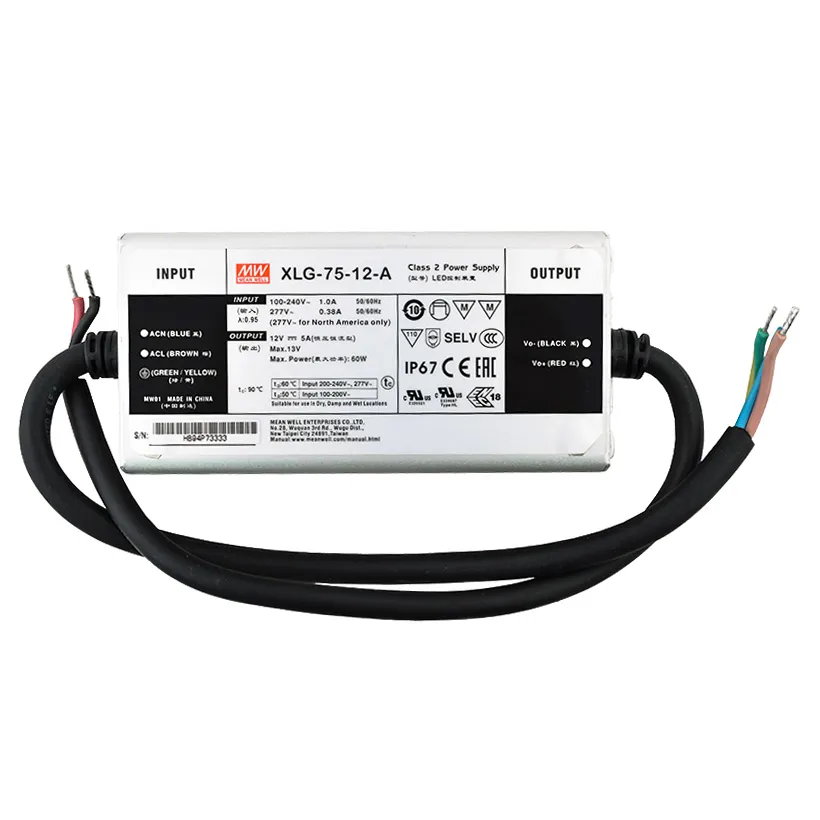 [8126226] Meanwell PSU 12V 75W IP67 - XLG-75-12-A