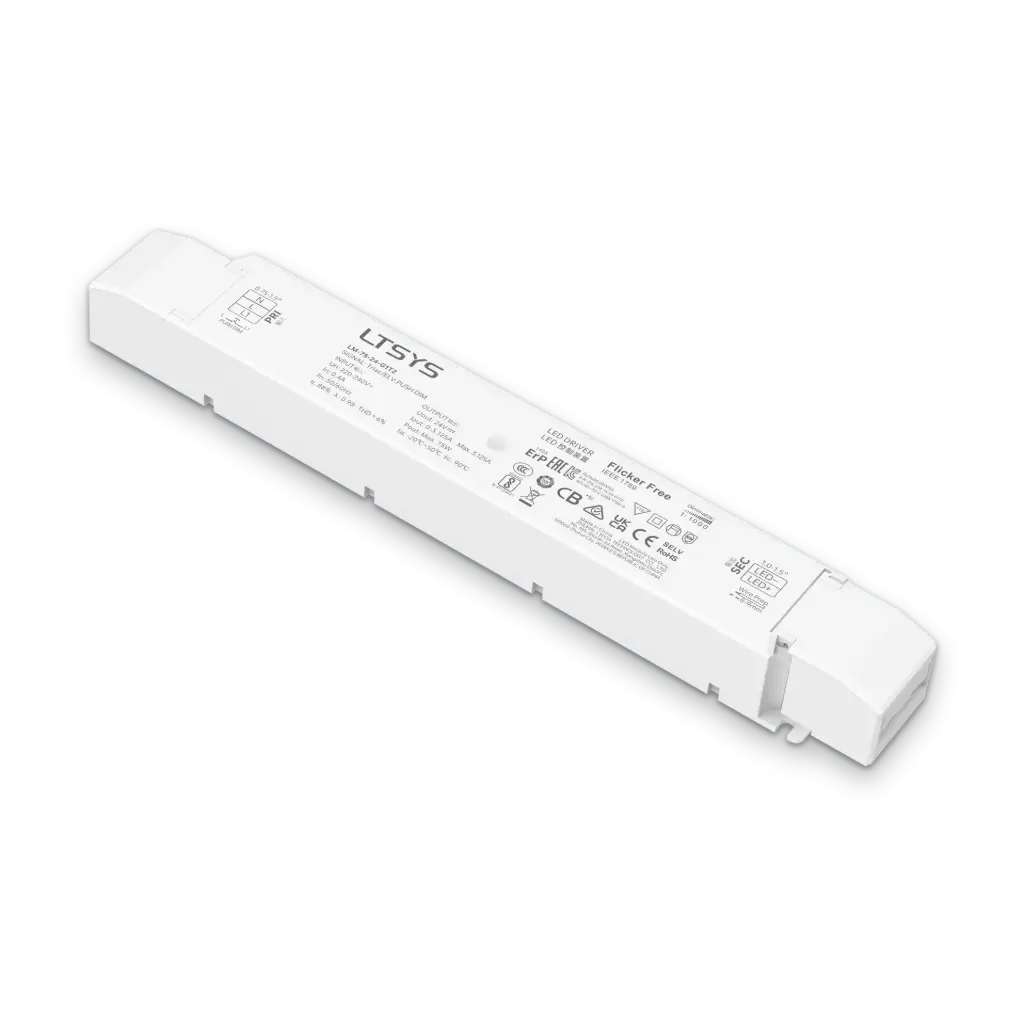 LTECH LTSYS Driver CV TRIAC 1CH 24V 75W - LM-75-24-G1T2