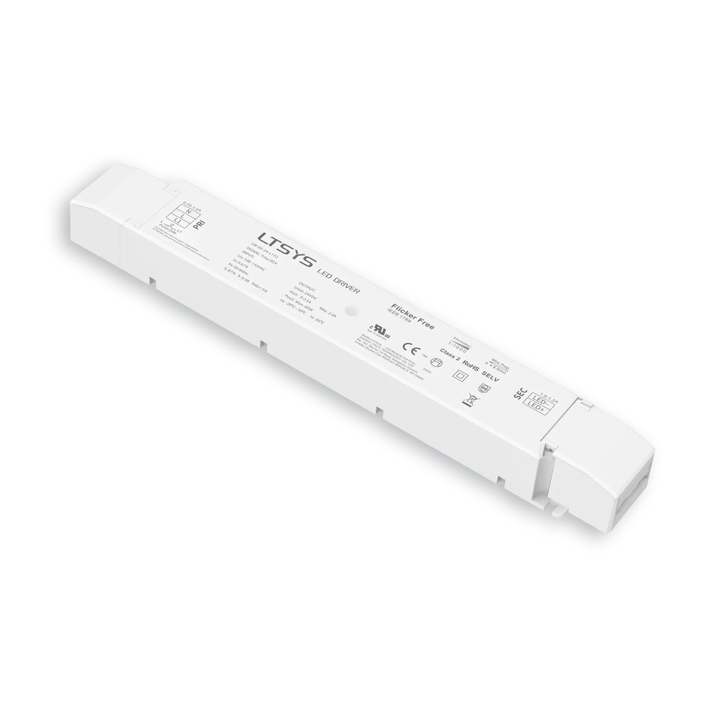 LTECH LTSYS Driver CV TRIAC 1CH 24V 60W UL - LM-60-24-L1T2