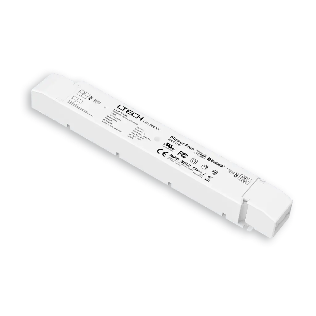 LTECH Xiaolei Driver CV BLE 5.0 1CH 24V 60W UL - LM-60-24-U1B2